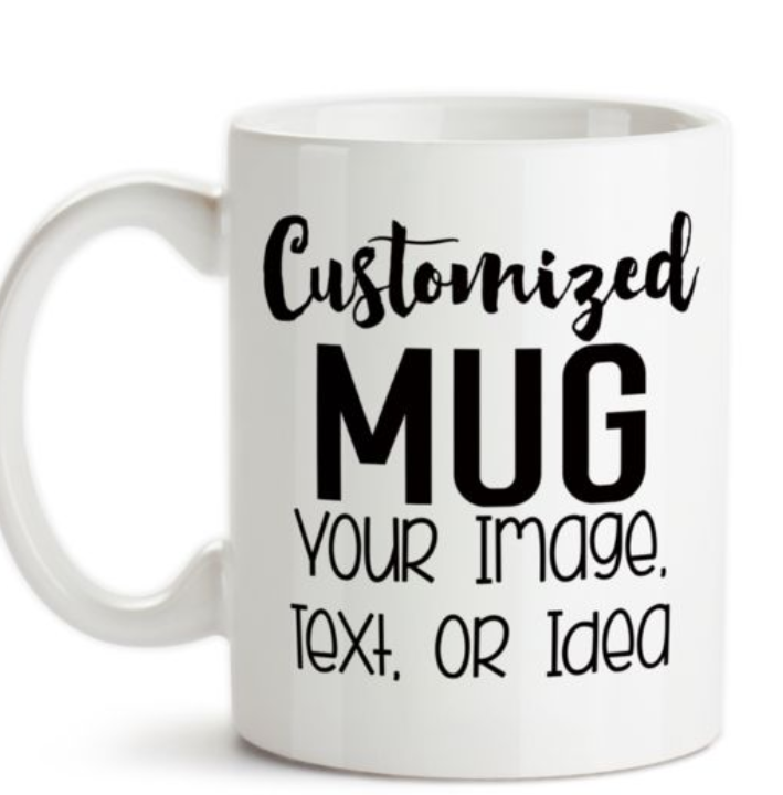 White Customise Mugs